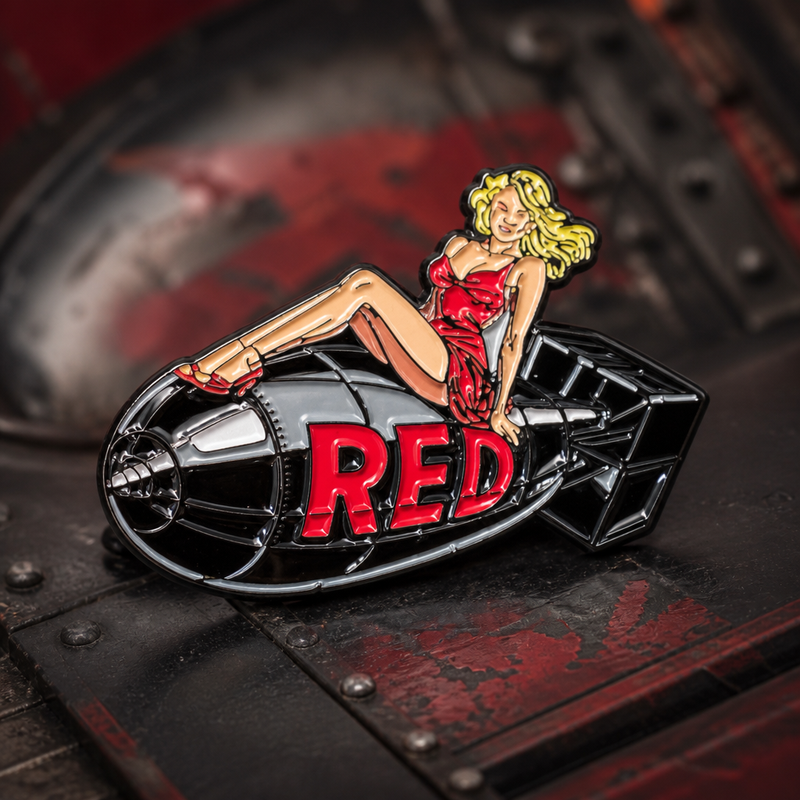 Friday Style soft enamel pin — AI product shot