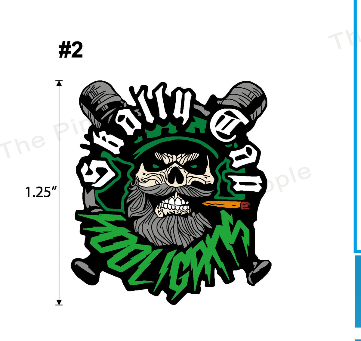 Skally Cap Hooligans Official group pin