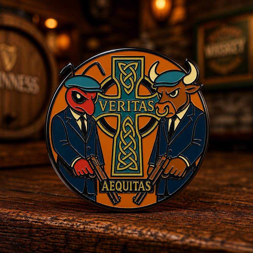 ANTOX Collaboration with Pinheads Pins!  In stock and ready to rock!  The perfect pin for your Boondock! soft enamel pin — AI product shot