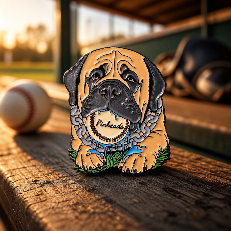Beast Mode soft enamel pin — AI product shot