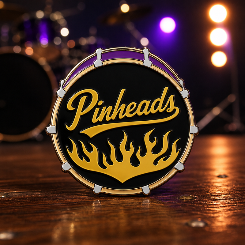 Bobby soft enamel pin — AI product shot