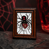 Friday 13th Romance soft enamel pin — AI product shot