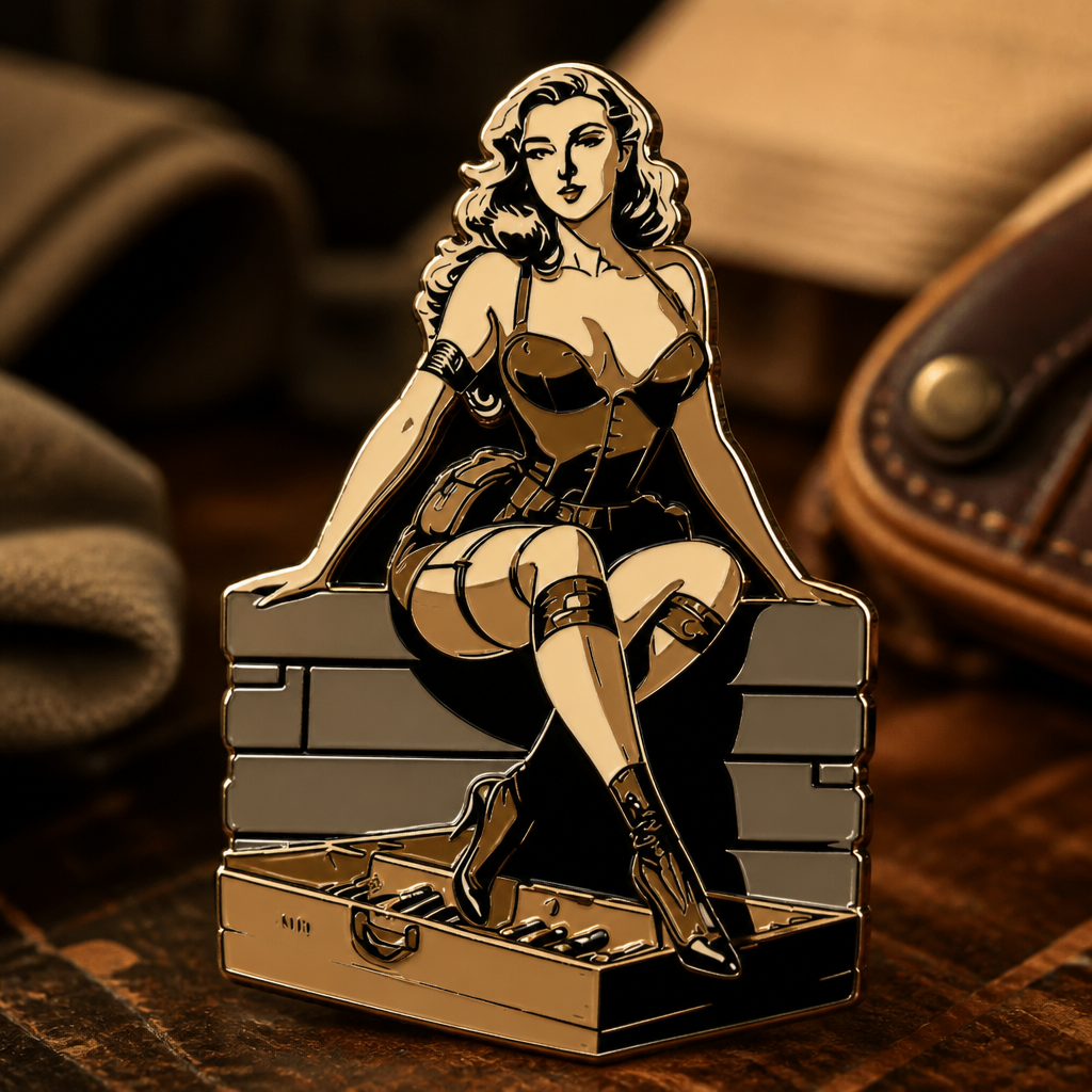 Hope soft enamel pin — AI product shot