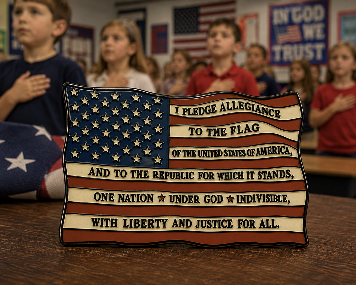 I Pledge Allegiance soft enamel pin
