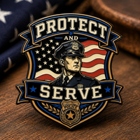 Protect and Serve soft enamel pin