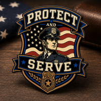 Protect and Serve soft enamel pin
