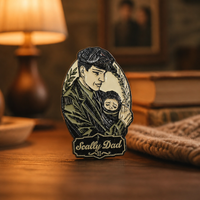 Warm living room lamp light fatherhood theme
