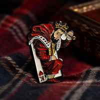 Suicide King. soft enamel pin — AI product shot