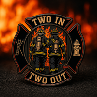 Two In Two Out soft enamel pin