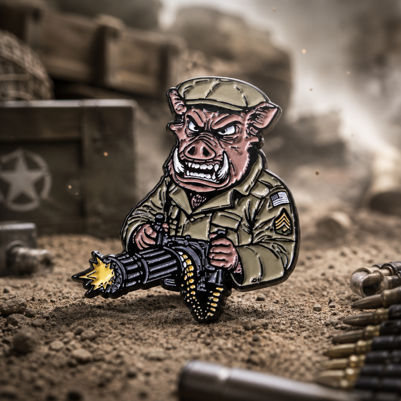Dusty military action with soft smoke